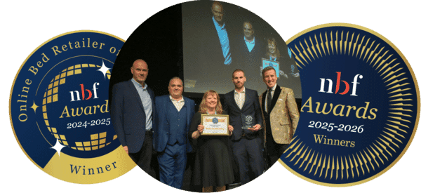 MattressNextDay award winners and badges for Online Bed Retailer of the Year