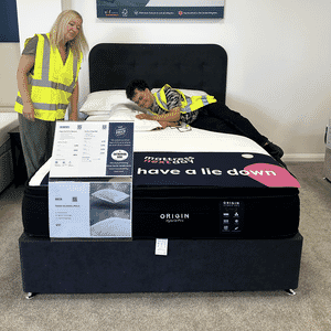 Fifth trust testing beds in the showroom.