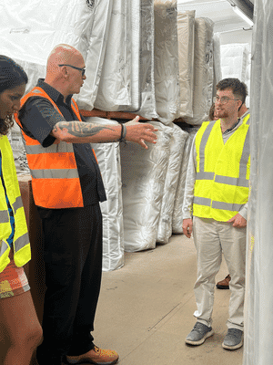 Fifth trust tour of the warehouse.