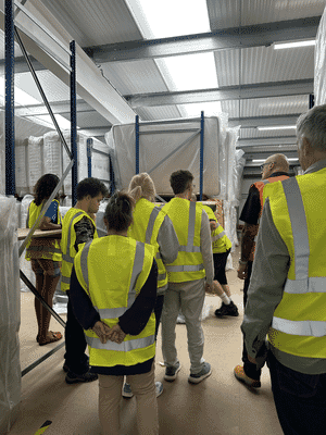 Fifth trust tour of the warehouse.