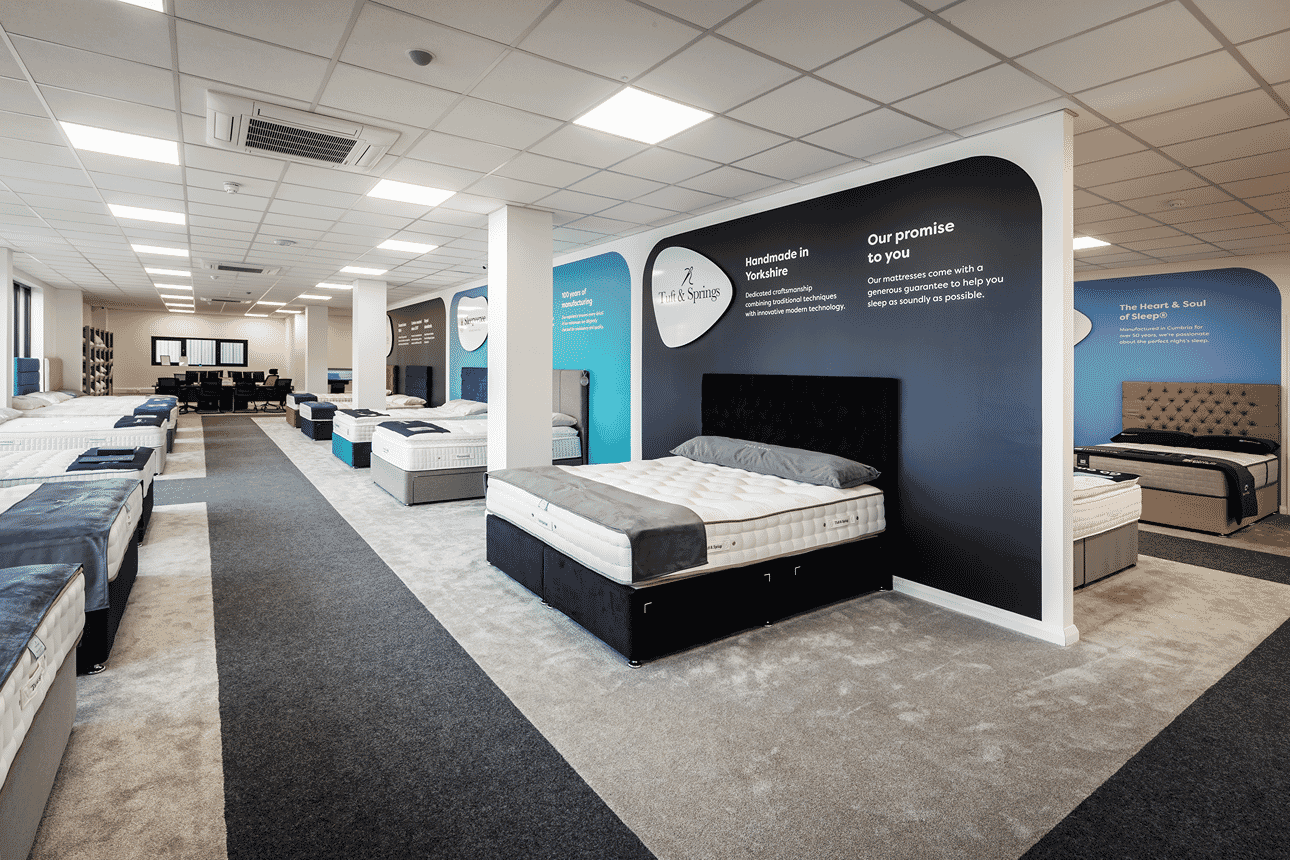 An image for MattressNextDay's Tuft & Springs showroom beds