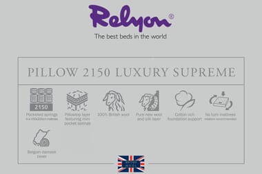 An image for Relyon Natural Luxury Supreme 2150 Pillow Top Mattress
