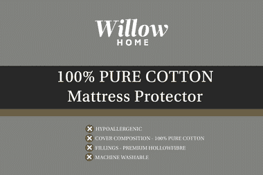 An image for Willow Luxury 100% Cotton Mattress Protector