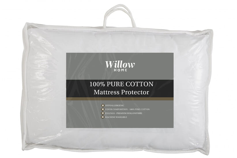 An image for Willow Luxury 100% Cotton Mattress Protector