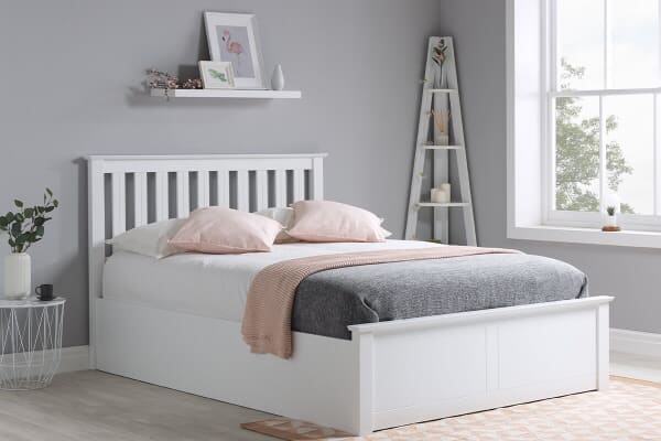 An image for Birlea Phoenix White Ottoman Bedframe