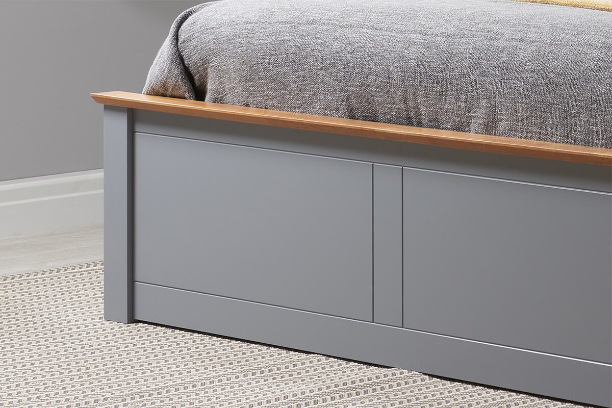 Birlea Phoenix Stone Grey Ottoman Bedframe MattressNextDay