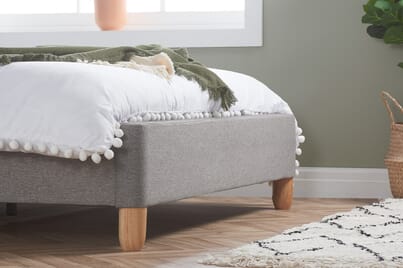 An image for Stockholm Grey Upholstered Bed