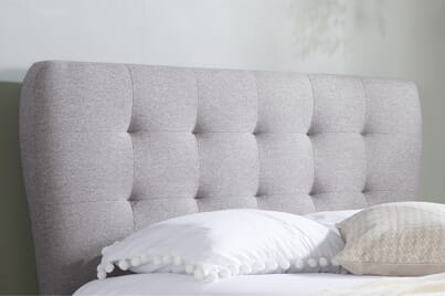 An image for Stockholm Grey Upholstered Bed