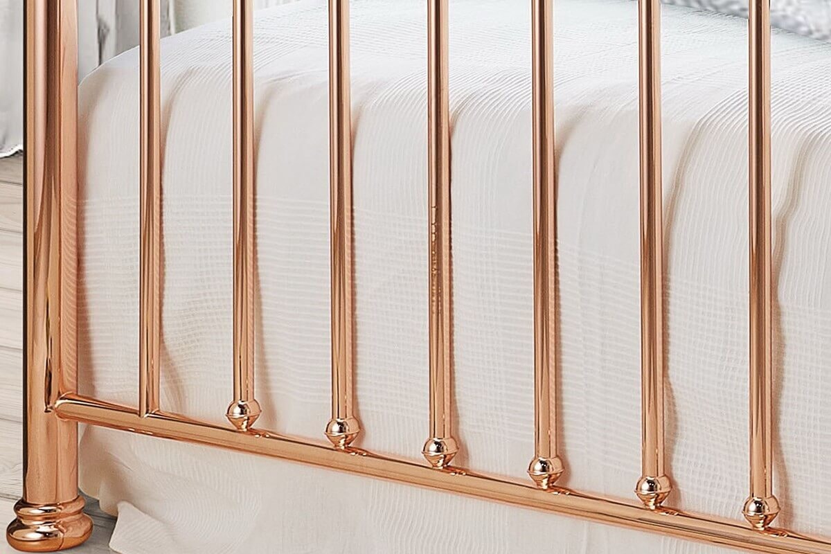 Time Living Alexander Rose Gold Bed Frame MattressNextDay