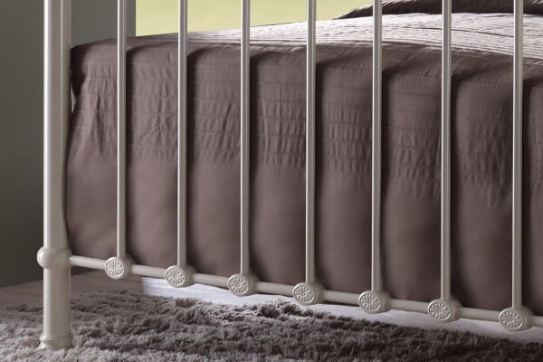 An image for Time Living Elizabeth Cream & Brass Bed Frame