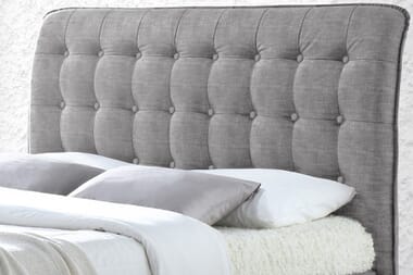 An image for Time Living Hamilton Light Grey Bed Frame