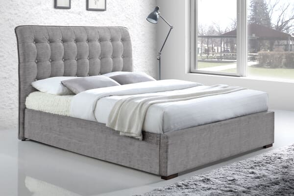 An image for Time Living Hamilton Light Grey Bed Frame