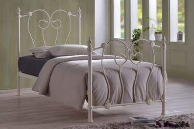 An image for Time Living Inova Ivory Bed Frame