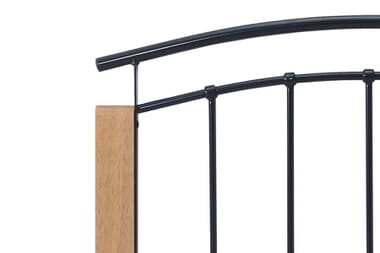 An image for Time Living Tetras Black and Beech Bed Frame