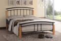 Time Living Tetras Black and Beech Bed Frame