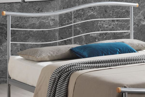 An image for Time Living Waverley Silver Bed Frame