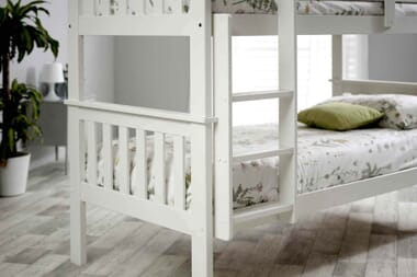 An image for Bedmaster White Carra Bunk Bed