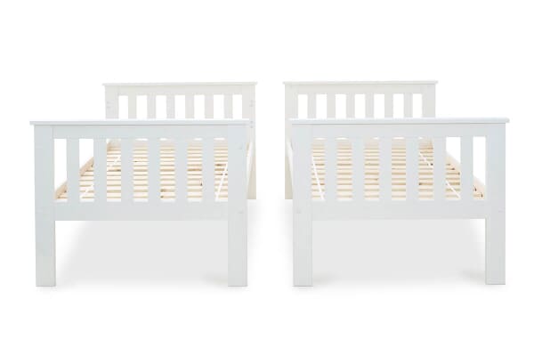 An image for Bedmaster White Carra Bunk Bed