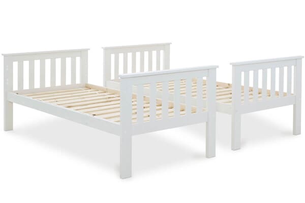 An image for Bedmaster White Carra Bunk Bed