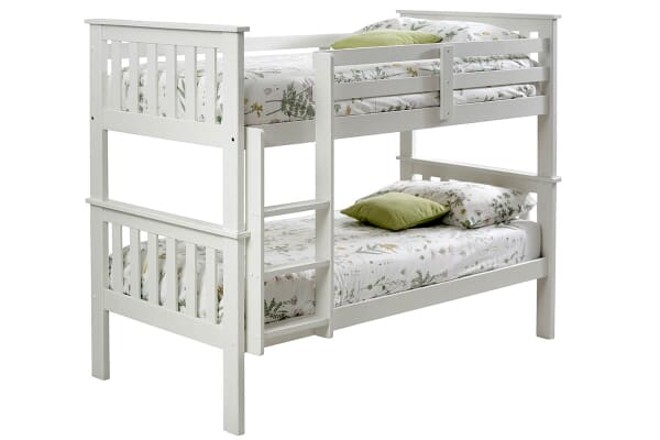 An image for Bedmaster White Carra Bunk Bed