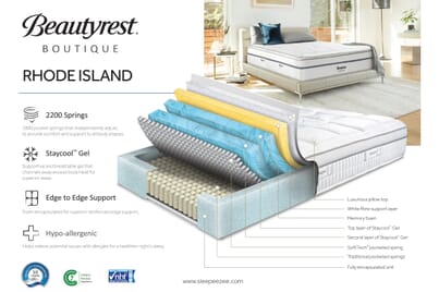 An image for Beautyrest Boutique Rhode Island 2200 Mattress