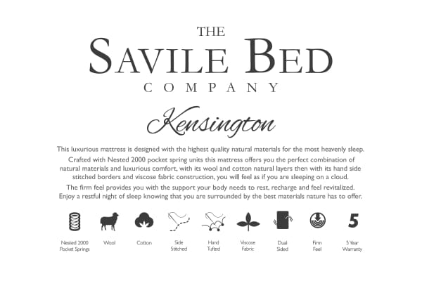 An image for Savile Bed Company Kensington 2000 Mattress