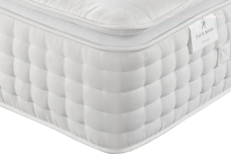 Tuft & Springs Chantilly 3000 Pocket Natural Pillow Top Mattress, Single