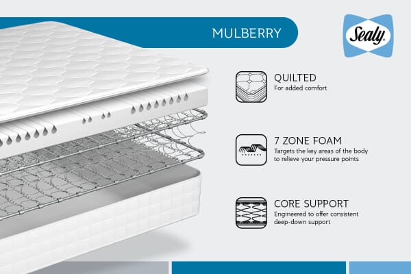 An image for Sealy Mulberry Orthopaedic Mattress