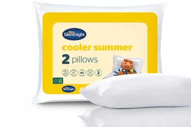 An image for Silentnight Cooler Summer Pillow Twin Pack