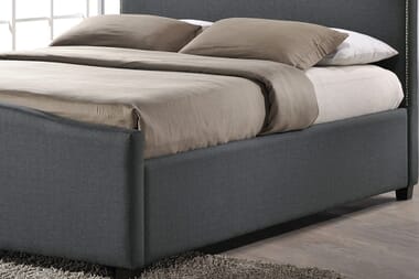 An image for Time Living Brunswick Grey Ottoman Bed Frame