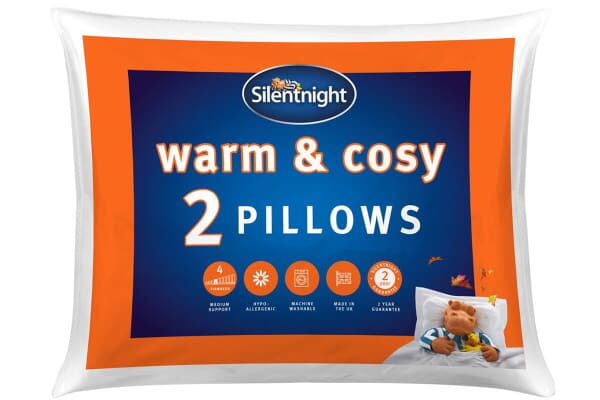 An image for Silentnight Warm & Cosy Pillow Twin Pack