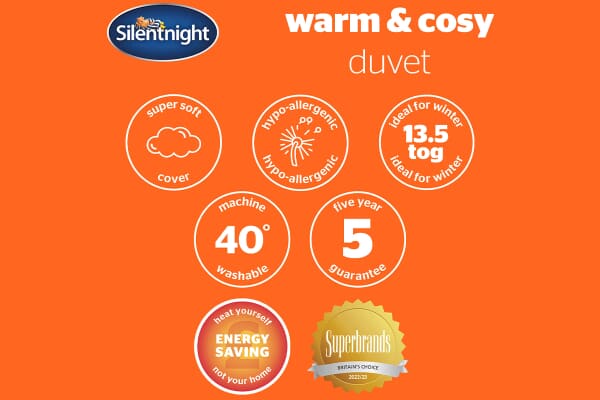 An image for Silentnight Warm & Cosy 13.5 Tog Duvet