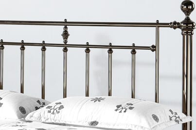 An image for Alexander Black Nickel Bed Frame