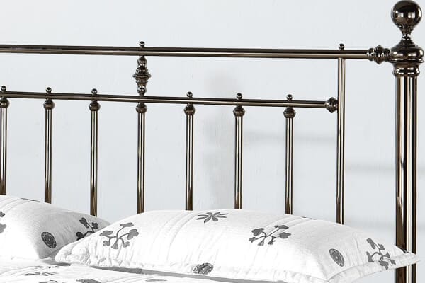 An image for Time Living Alexander Black Nickel Bed Frame