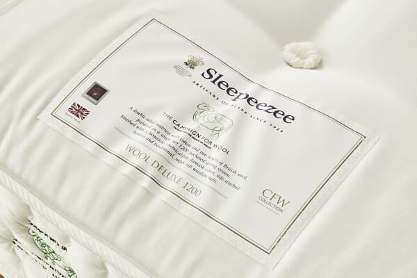 An image for Sleepeezee Wool Deluxe 1200 Mattress