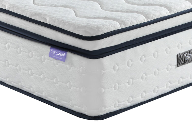 Product photograph of Sleepsoul Space 2000 Pocket Memory Pillow Top Mattress King Size from Mattressnextday