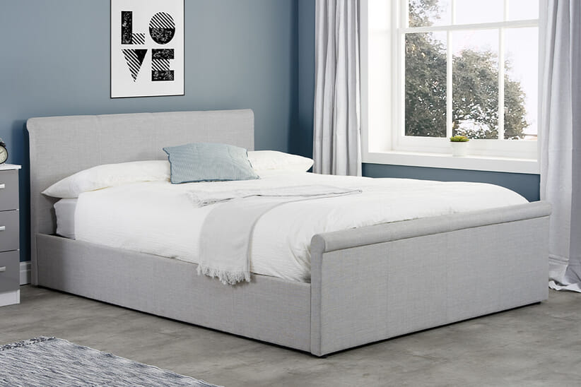 An image for Stratus Grey Ottoman Bed