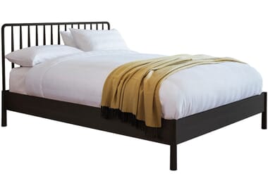An image for Frank Hudson Living Wycombe Spindle Black Bed Frame