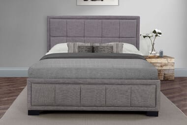 An image for Birlea Hannover Grey Fabric Bed