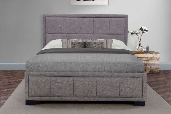 An image for Birlea Hannover Grey Fabric Bed