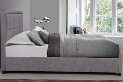 An image for Hannover Grey Fabric Bed