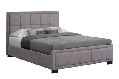 An image for Hannover Grey Fabric Bed