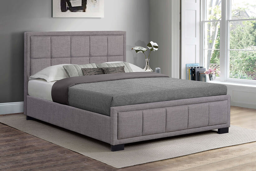 An image for Hannover Grey Fabric Bed