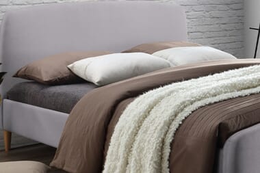 An image for Time Living Geneva Light Grey Bed Frame