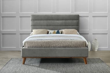 An image for Time Living Mayfair Light Grey Bed Frame