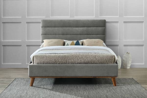 An image for Time Living Mayfair Light Grey Bed Frame