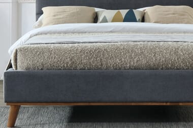 An image for Time Living Mayfair Dark Grey Bed Frame