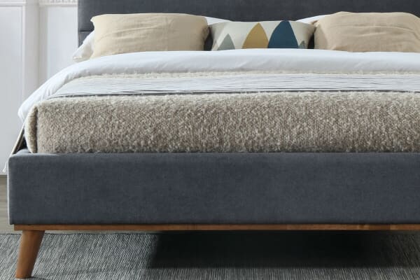 An image for Time Living Mayfair Dark Grey Bed Frame