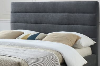 An image for Time Living Mayfair Dark Grey Bed Frame