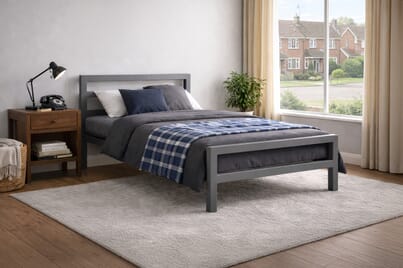 An image for City Block Grey Bed Frame